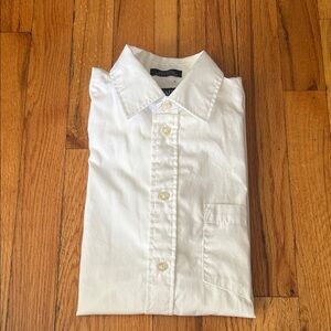 Boys White Chaps Button Down Shirt sz14